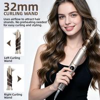 Secador de Pelo Plegable Multifuncional 8 en 1 ODM OEM, Motor sin Escobillas de Alta Velocidad de 1500W, 3 Velocidades, con Cepillo de Aire Caliente