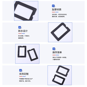 Business Card <b>Frame</b> Rectangle Waterproof Plastic Label <b>Frame</b> For Bag Backpack School Bag Cosmetic Bag Accessory - Product Image 1