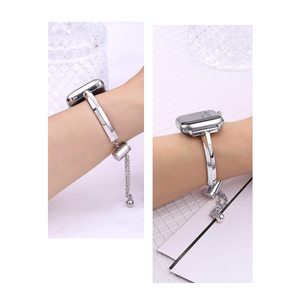 2023 dames mode luxe chaîne métal <span class=keywords><strong>bracelet</strong></span> de montre pour <span class=keywords><strong>Apple</strong></span> <span class=keywords><strong>Watch</strong></span> série Ultra 8 7 6 5 4 3 2 <span class=keywords><strong>1</strong></span> <span class=keywords><strong>Bracelet</strong></span> réglable - Product Image 6