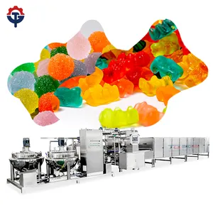 stainless steel pectin vitamin B supplement candy production line animal candy processing equipment