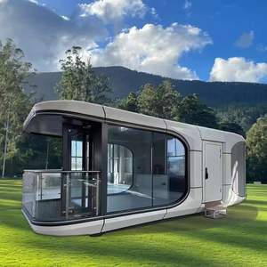 Maison capsule écologique de luxe pour l'extérieur Pod préfabriqué avec panneau sandwich Installation rapide, design moderne pour l'école et l'hôtel - Product Image 2