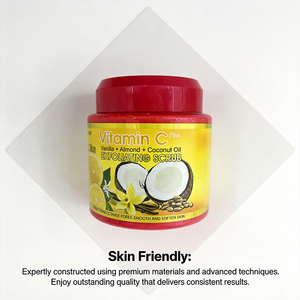 <span class=keywords><strong>Gommage</strong></span> exfoliant VC à la vanille et aux amandes, enrichi en vitamine C, végan, éclaircissant pour le visage, pour usage domestique, adultes - Product Image 6