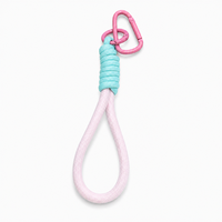 Porte-clés en cordon tressé multicolore YYX avec mousqueton, porte-clés portable pour sac à main, sac à dos et voyage