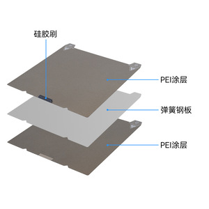 Placa calefactora Creality de 37,2 mm x 8 mm de acero con resorte PEI para impresora 3D K1 K1C - Product Image 2