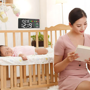 Sonmètre <span class=keywords><strong>mural</strong></span> avec horloge, mesure du bruit de 30 à 130 dBA avec alarme, détecteur de capteur de niveau sonore LED - Product Image 4