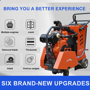 Sử dụng ouno xây dựng bê tông cắt Saw Cutter 300-500 mét Blades Diesel/xăng động cơ bánh răng động cơ Đường máy cắt 1 năm - Product Image 5