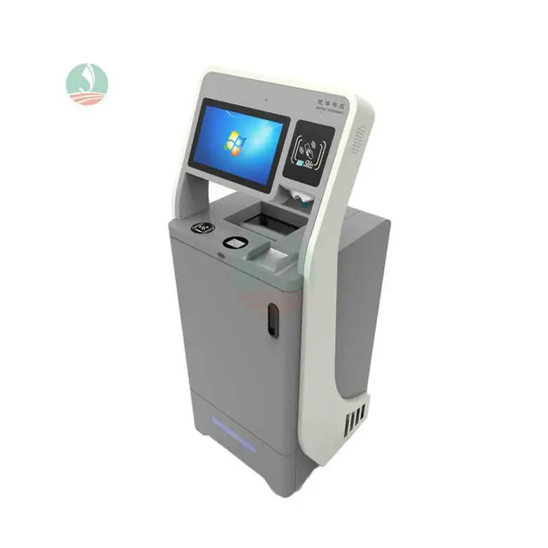 Máquina de consulta de vestíbulo OEM autoservicio interactivo impresión térmica de facturas quiosco de señalización de impresión de información digital