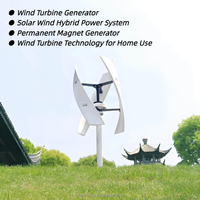 Générateur d'éoliennes verticales 1000W 1200W 1500W 24v 48v - Lames en aluminium durables pour une utilisation sur les toits