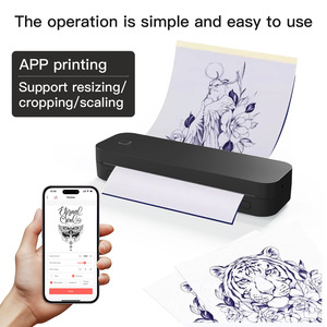 Impresora de papel de tatuaje térmico D210 A4 203DPI Equipo de impresión portátil para teléfono móvil Ventas directas de fábrica en stock - Product Image 3