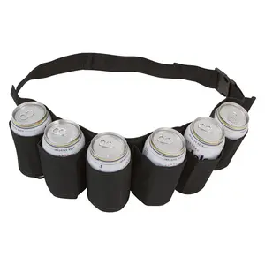 Personalizado al aire libre cintura Soda Can Holster 6 Pack botella cintura cerveza cinturón bolsa