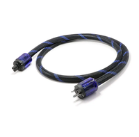 Câble d'alimentation US en gros, câble audiophile avec gaine en PVC, câble d'alimentation HiFi avec connecteur IEC C7 en forme de 8, prise bleue en stock