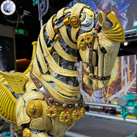 Escultura de Animales Gigantes de Fibra de Vidrio Personalizada para Exteriores, Estatua de Dibujos Animados Festiva, Resistente al Agua y a los Rayos UV, para Centros Comerciales y Eventos Festivos