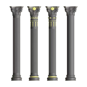 Beton guss römische runde Säule römische Säulen leisten für Baumaterial Außen dekorative Abs Kunststoff Säulen form - Product Image 1