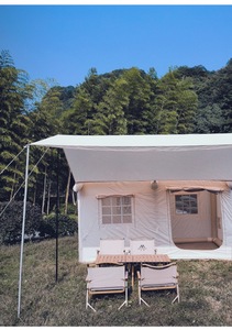 Grande tente de <span class=keywords><strong>camping</strong></span> gonflable avec 8,5 mètres de hauteur ㎡   Tente de <span class=keywords><strong>camping</strong></span> familiale 420D Oxford imperméable 3000mm PVC à colonnes d'air pour la randonnée, le pique-nique et les voyages en extérieur - Product Image 5