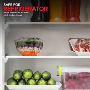 ชามสลัดพลาสติกใสพร้อมฝาปิดสำหรับบรรจุภัณฑ์สลัดชามสลัดพลาสติกแบบใช้แล้วทิ้งโปร่งใส - Product Image 6