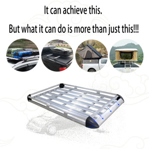 <span class=keywords><strong>Porte</strong></span>-bagages élégant en alliage d'aluminium <span class=keywords><strong>pour</strong></span> Toyota FJ Cruiser Wrangler JK Grand Cherokee SUV Hot Car Roof Racks - Product Image 2