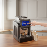 Machine à café domestique de haute qualité, vente en gros à prix abordable, machine à expresso semi-automatique, double chaudière, pression de 9 bars, capacité de 40 oz