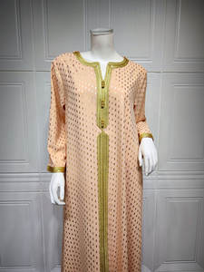 Abaya – robe longue à manches longues pour femmes musulmanes, tenue élégante pour occasions formelles, nouvelle collection 2023, <span class=keywords><strong>DL081</strong></span> - Product Image 6