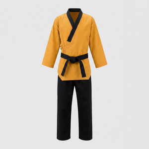 Conjunto Profesional de Taekwondo Gi con Cuello Cruzado, Ligero y Duradero, Dobok de Entrenamiento con Logotipo Frontal y Pantalones Cortos para Hombre y Mujer - Product Image 1