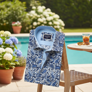 <b>Paisley</b> Short Sleeve High Quality Dress <b>Shirt</b> - Product Image 3
