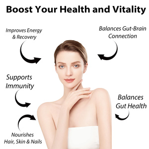 Polvo de colágeno de calostro Premium OEM ODM con ácido hialurónico Biotina Soporte inmunológico Salud intestinal Rejuvenecimiento DE LA PIEL Sabor a vainilla - Product Image 2