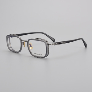 Lunettes en titane <span class=keywords><strong>de</strong></span> <span class=keywords><strong>petite</strong></span> <span class=keywords><strong>taille</strong></span>, forme diamant, pour hommes et femmes, certifiées CE, pour les occasions formelles professionnelles comme les réunions avec les clients - Product Image 3