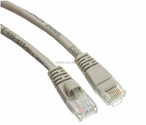Free sample cat5e gray ethernet <b>patch</b> snagless/molded boot extension custom <b>cable</b> - Product Image 1