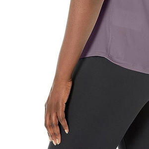 Personnalisé Nouveau Design Votre Propre Vêtements d'Entraînement pour Femmes Polyester Couleur Unie Slim Fit T-shirt à Manches Courtes avec le Meilleur Prix de BD - Product Image 6