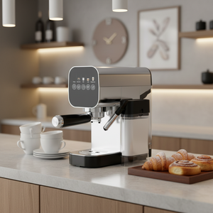 Máquina de <span class=keywords><strong>Espresso</strong></span> Totalmente Automática con Espumador de Leche, Crea Latte, Presión de 20 Bares, Control Táctil Inteligente, Todo en Uno para Uso Doméstico - Product Image 2
