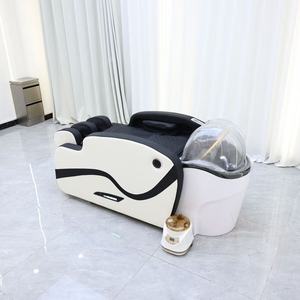 Intelligent electric massage shampoo <b>bed</b>, fully automatic water circulation steam head therapy <b>bed</b> for hair salons and beauty pa - Product Image 2
