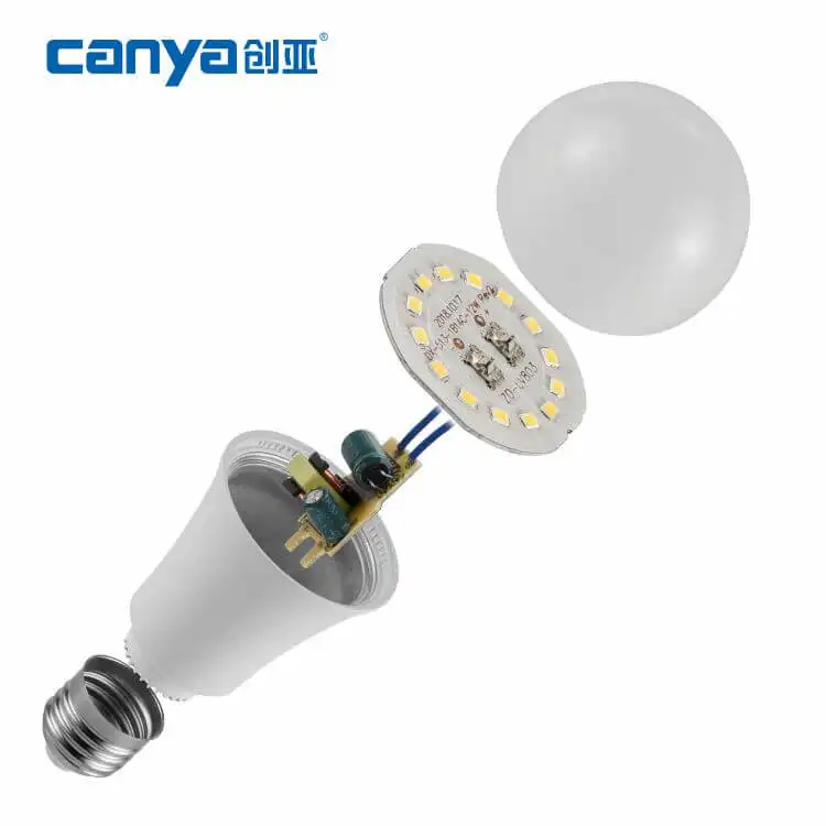 Led ampul hammadde 12w aksesuarları 5w 7w 9w 11w 15w 18w 24w yüksek lümen performans montaj Led ampul seti