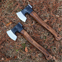 Hache multifonctionnelle en acier à haute teneur en carbone avec manche en bois de cyprès pour couper du bois, idéale pour le camping en plein air