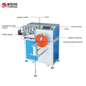 Máquina bobinadora de tubo pequeño, bobinadora de cables de medición Vertical automática con función de medición y corte de longitudes de atado - Product Image 3