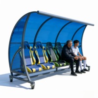 Banc de Remplacement pour Équipe de Football Personnalisé OEM - Siège de Remplacement Robuste en Fer pour Stade et Patio Extérieur (Modèle NPY-VIP)