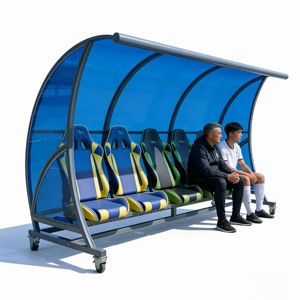 Banca <span class=keywords><strong>de</strong></span> Reserva para Fútbol Personalizada OEM - Asientos <span class=keywords><strong>de</strong></span> Repuesto Resistentes <span class=keywords><strong>de</strong></span> Hierro para Equipos, para Estadios y Patios Exteriores (Modelo NPY-VIP) - Product Image 6