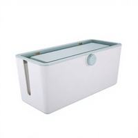 Boîte de gestion de câbles en plastique Jike, organisateur de câbles pour bureau, téléviseur, ordinateur, hub USB, système pour couvrir et dissimuler les multiprises et les câbles