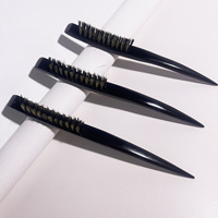 BLISSLIFE Gros Cheveux Femmes Salon Dos Peignage Slick Styling En Bois Poils De Sanglier Bord Contrôle Rat Queue Brosse