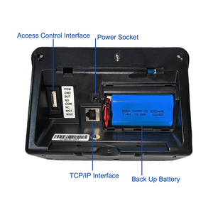 WiFi Cloud 2000mAh Battery Face Time Attendance Machine System <strong>Fingerprint</strong> Employee Electronic Time <strong>Clock</strong> Management System - Product Image 3