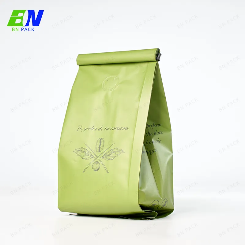 कस्टम डिजिटल प्रिंट DIY सील सूखे फल पैकेजिंग साइड गसेट कॉफी पाउच वाल्व मैट प्लास्टिक कॉफी पैकेजिंग बैग