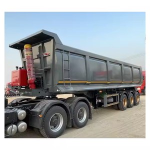 Remolque Volquete de 3 Ejes Sinotruk OEM de 60 cbm y 60 Toneladas para Transporte de Clinker, Grava y Arena, Remolque Semirremolque Volquete con Descarga Trasera - Product Image 4