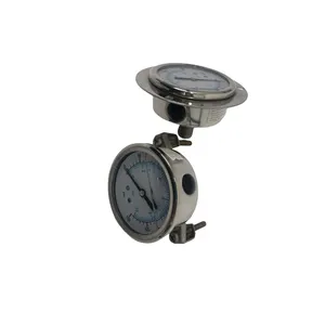 Medidor de pressão portátil popular do gás do óleo líquido com conexão inferior 1/4 "NPT para o tratamento da água - Product Image 4