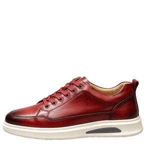 Dreamy Stark Zapatos de Hombre de Piel Verde con Cordones, Tacón Plano, Punta Redonda, Suela de Goma Ligera, Zapatillas Casuales para Todas las Temporadas - Product Image 5
