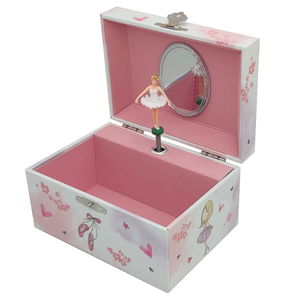 Boîte à bijoux musicale classique Jakos Factory Ballerina pour filles, boîte de rangement personnalisée, boîte à musique, cadeau <span class=keywords><strong>d</strong></span>'anniversaire - Product Image 1