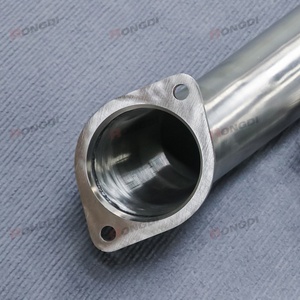 Tuyau intermédiaire simple de 3,5 po à 3 po pour BMW M3/M4 G80/G82 3.0T 2019-2023 en acier inoxydable SUS304 avec support étendu - Product Image 4