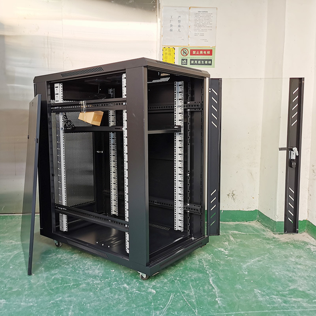 Manufacturers 22U/24U Network Cabinet 32U/42U Disassembled Flat Pack Server Rack 600mm/800mm 19 Inch Sheet Metal Fabrication