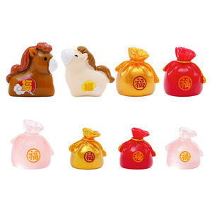 Sacchetti Portafortuna di Capodanno KI Yuewu, Simpatiche Bambole Cavallo Portafortuna, Accessori Decorativi Fai-da-te per la Casa dei Bambini, Mini Auto e Oggetti da Scrivania - Product Image 5