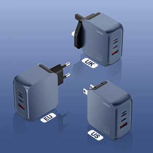 Chargeur USB C LDNIO <span class=keywords><strong>Q7</strong></span> 65W, chargeur pour ordinateur portable, 4 ports, charge rapide multi-ports, adaptateur secteur GaN - Product Image 3