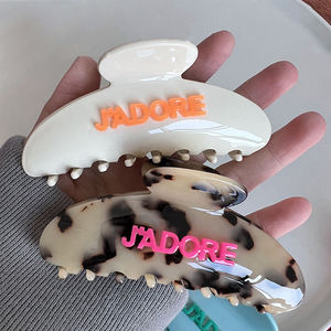 DOWELL Factory Custom LOGO Hecho a mano 11cm Classic Acetato Hair Claw Clip - Product Image 2