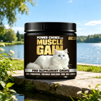 Vente en gros OEM ODM Marque privée Friandises à mâcher pour le développement musculaire des chats, Suppléments personnalisés riches en protéines pour la récupération de poids