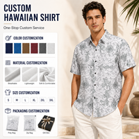 Camisas de Vacaciones para Hombre, Estilo Tropical Hawaiano, Diseño Suave, Acabado Impecable, Impresión Digital, Casual, Verano, Transpirable